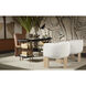 Trine Rustic Oak / Dove Cream Lounge Chair